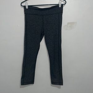 Size S Women's Under Armour Leggings Grey Black and Navy Blue Striped